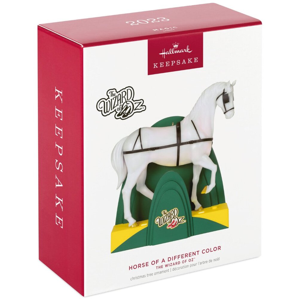 New! Wizard of Oz Horse of a Different Color Hallmark Keepsake Ornament 2023